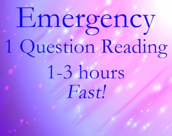 Emergency Psychic Reading One Question Same Day Reading Receive in 1-3 Hours Lynn Kinman Psychic Medium Tarot Reading Fast Psychic Reading