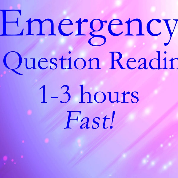 Emergency Psychic Reading One Question Same Day Reading Receive in 1-3 Hours Lynn Kinman Psychic Medium Tarot Reading Fast Psychic Reading