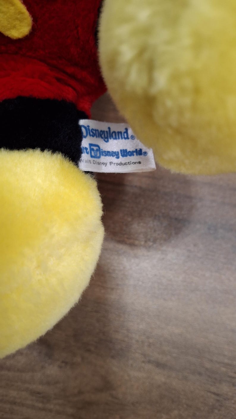 Pair Vintage Disneyland Walt Disney Mickey & Minnie Mouse Plush Stuffed Animals bild 8