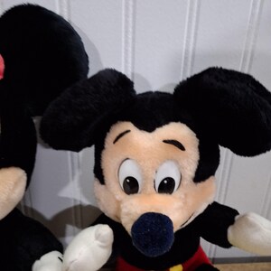 Pair Vintage Disneyland Walt Disney Mickey & Minnie Mouse Plush Stuffed Animals bild 5