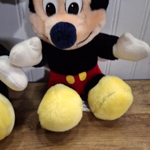 Pair Vintage Disneyland Walt Disney Mickey & Minnie Mouse Plush Stuffed Animals bild 6