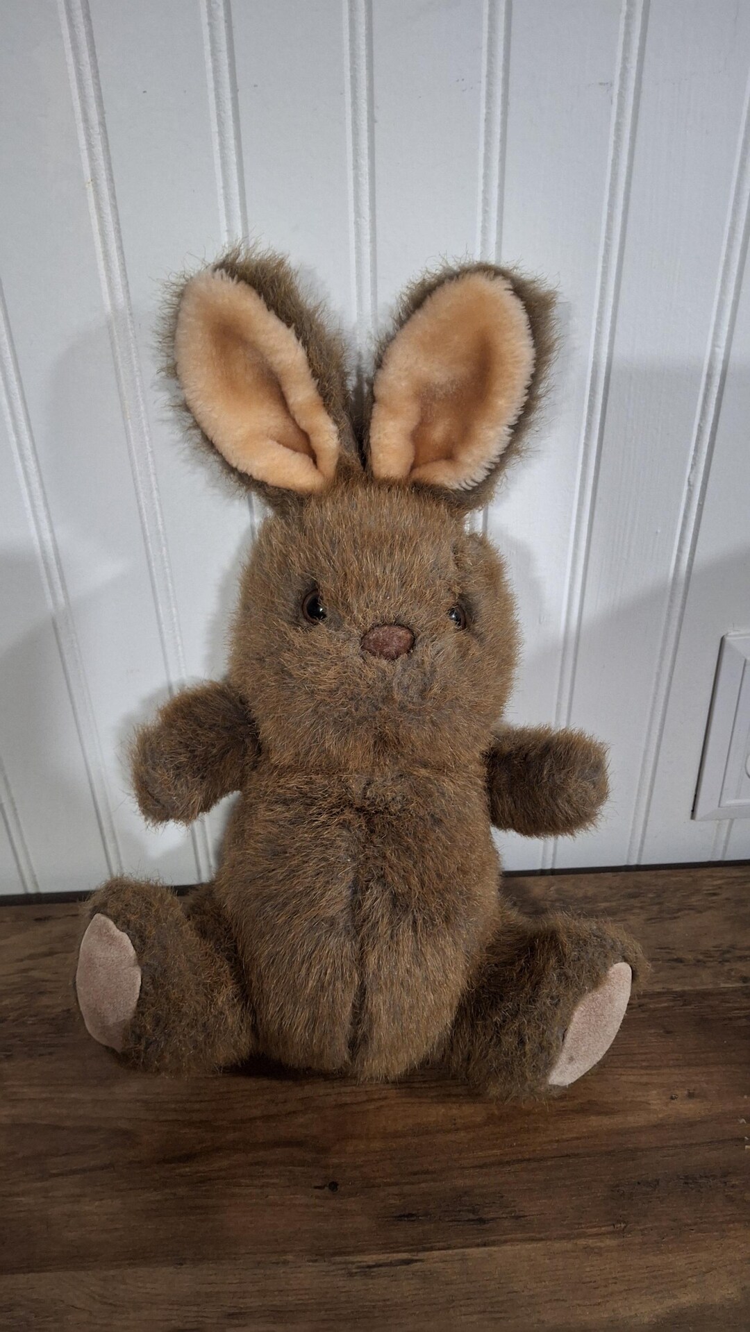 Russ Rabbits Vintage Russ Osborne Plush Rabbit Bunny Brown Stuffed Animal 13 Inches ...