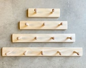 Wooden Peg Rack, Handmade Wood Peg Rack, Coat Rack, Choose