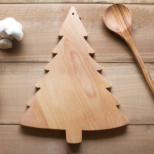 Christmas Tree Shape Cutting Board Etsy