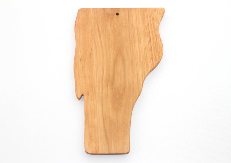 Handmade Vermont State Shaped Wooden Cutting Board Two Sizes Etsy