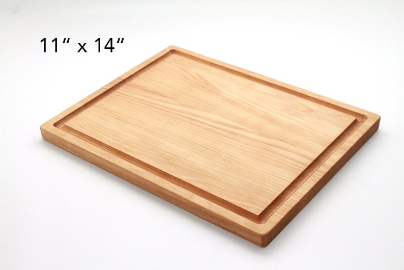 Hardwood Cutting Board With Groove Carving Board Juice Etsy