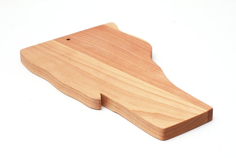Handmade Vermont State Shaped Wooden Cutting Board Two Sizes Etsy