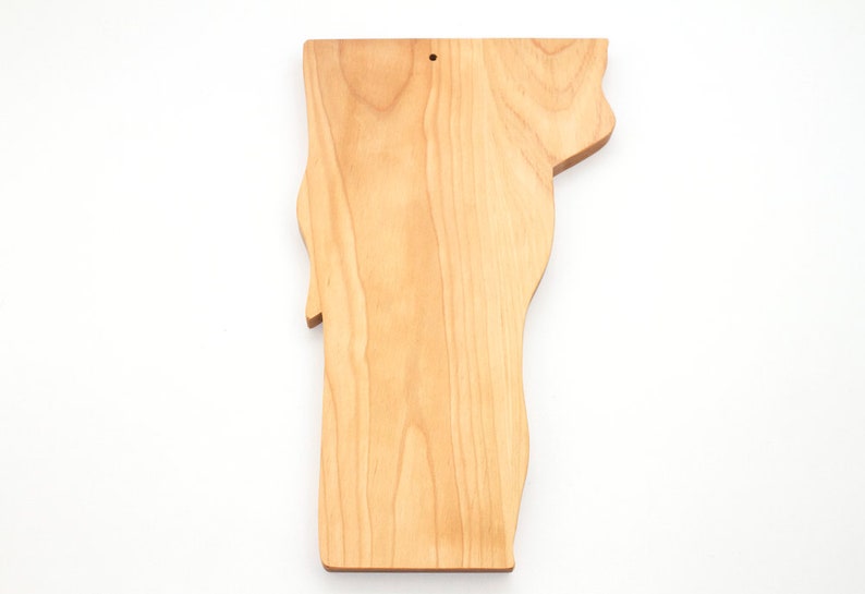 Handmade Vermont State Shaped Wooden Cutting Board Two Sizes Etsy