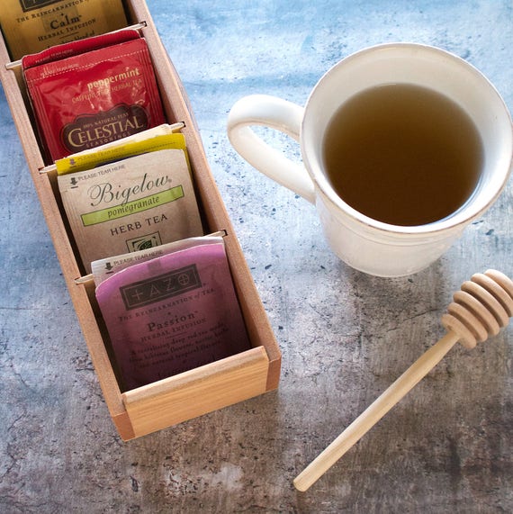 Caja de té, Organizador de té, Caja de té de madera, Vintage, Caja de té de  madera dura, Organizador de cajones, Regalo de caja de té, Caja de  recuerdos -  México