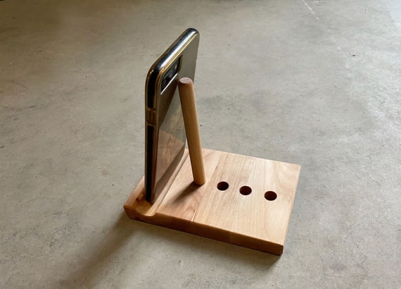 Adjustable Phone Holder, Cell Phone Holder, Phone Stand, Easy Storage,  Handmade Hardwood Picture Stand, iPad iPhone Stand 