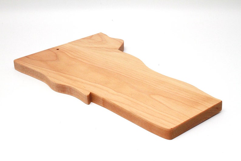 Handmade Vermont State Shaped Wooden Cutting Board Two Sizes Etsy