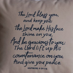 Numbers 6:24-26 The Lord bless you
