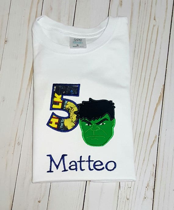 hulk birthday shirt