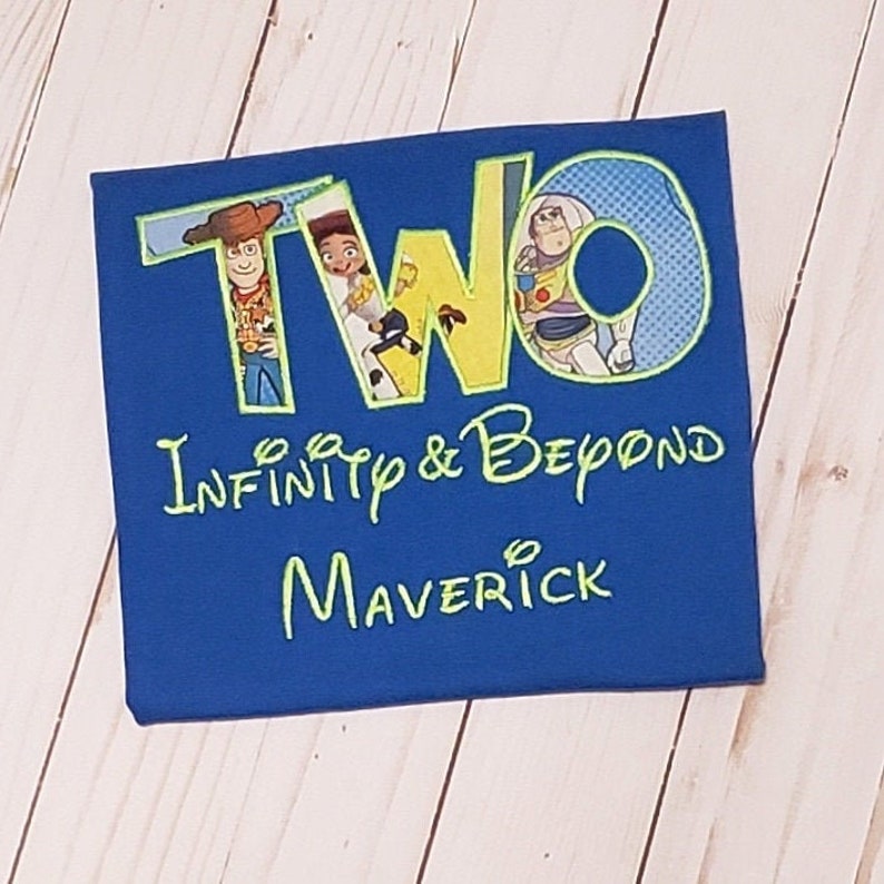 TWO Infinity and Beyond Toy Story Birthday Shirt Toy Story | Etsy