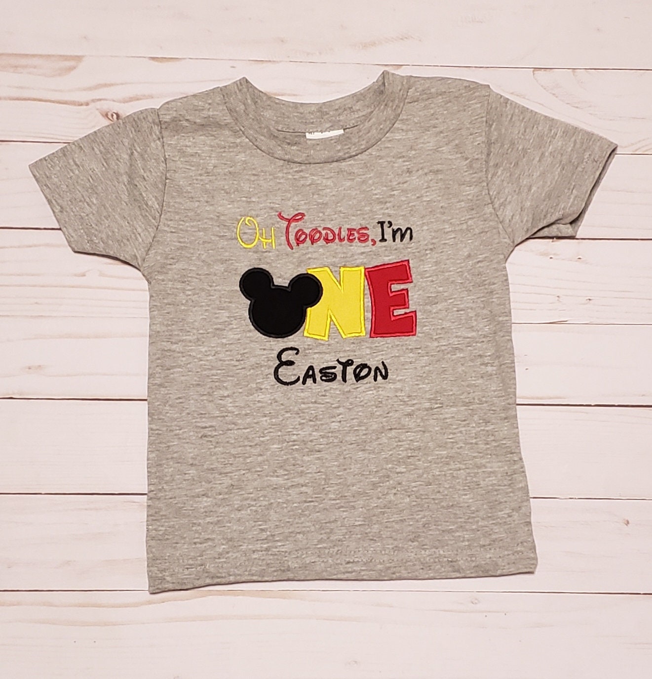 mickey first birthday shirt