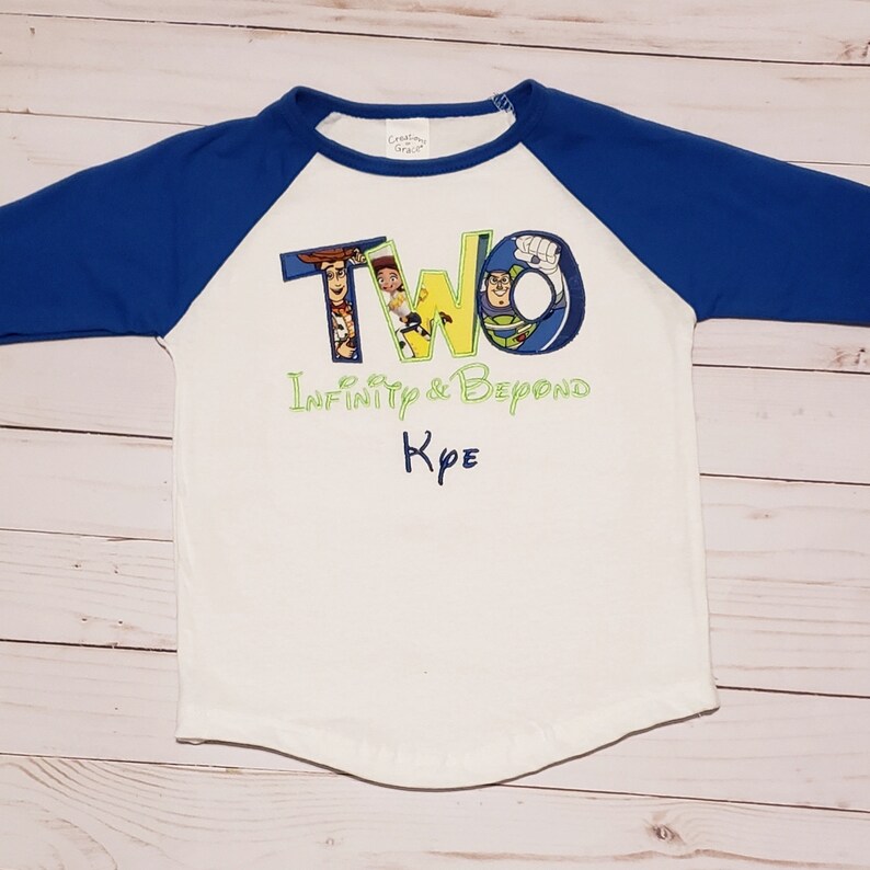 TWO infinity and beyond Toy Story shirt Toy Story birthday ...