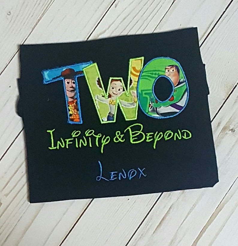 TWO infinity and beyond Toy Story Birthday shirt Toy Story | Etsy