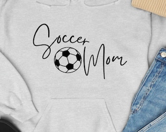 Fotbollsmamma Hoodie Fotbollsmamma Tröja Fotbollsmamma Hoodie
