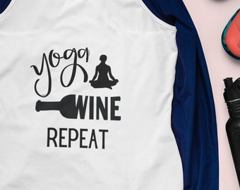 Yoga Tank Top Yoga Wine Wiederholung Yoga Racerback Tank Yoga Workout Top Yogi Wine Lover Tank Top