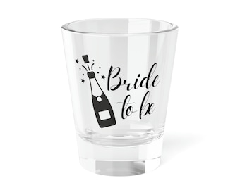Bicchiere da liquore per la sposa futura, regalo per bomboniere per il fine settimana, addio al nubilato, bicchierino per feste nuziali, regalo per feste di nozze, bicchierino per la squadra della sposa