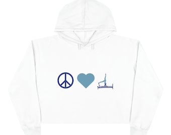 Felpa con cappuccio Pilates Felpa con cappuccio Peace Love Pilates Felpa con cappuccio Pilates Lover
