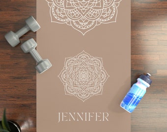 Personalized Yoga Mat Mandala Yoga Mat Custom Yoga Mat Personalized Pilates Mat Yoga Accessory Yoga Gift