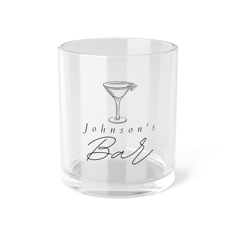 Personalized Bar Glass Custom Home Bar Drinking Glass Etsy