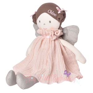 Organic Personalized Fairy Doll: Baby Shower Keepsake Gift