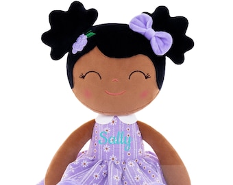 Personalized Dolls Custom Rag Doll Baby Doll With Name Plush Dolls for Baby Girls