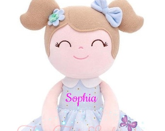 Personalized Doll, Custom Baby Doll, First Doll, Baby Shower Gift, First Baby Doll, Plush Doll, Personalized Dolls for Baby Girls