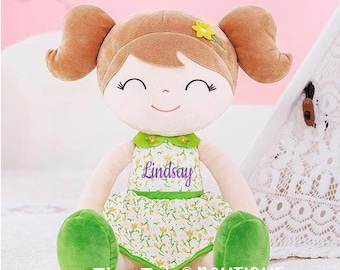 Personalized Dolls Fairy Doll Custom Rag Doll Baby Shower Gift First Baby Doll Plush Doll, Personalized Gift for Her