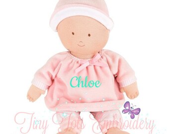 Personalized First Doll, Personalized Girl Doll, Custom Plush Doll, Baby Gift, Newborn Gift, Baby Doll, Custom Doll, Baptism Gift
