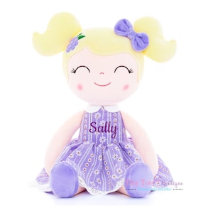 Personalized Dolls With Names, Personalized Baby Doll, My First Baby Doll, Rag Doll, Gift for Girls, Keepsake Gift, Girl First Birthday Gift