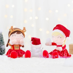 Boneca personalizada com uma carta de Papai Noel, boneca de rena, boneca de Papai Noel, boneca de Natal, bonecas para meninas, EDIÇÃO LIMITADA!
