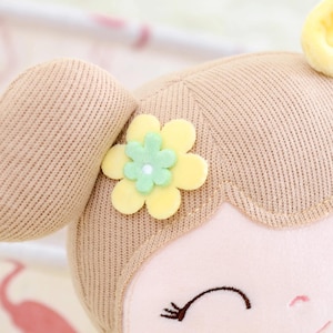 Personalized Baby Doll Custom Baby Shower Gift First Baby Girl Nursery Soft Cloth Doll Embroidered Name Handmade Fabric Rag Infant Keepsake image 13