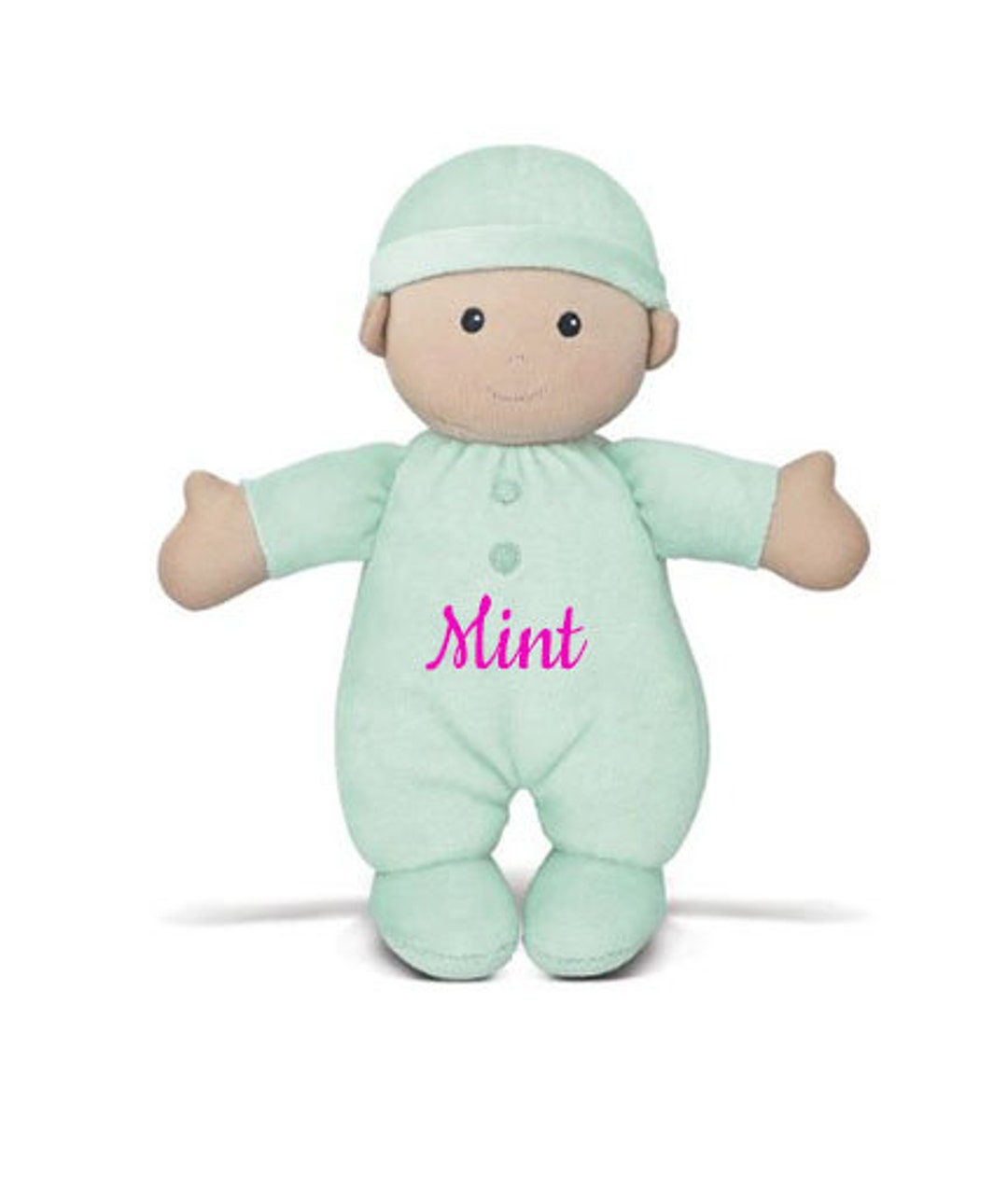 Organic First Baby Doll, Personalized Doll, Custom Plush Doll, Baby
