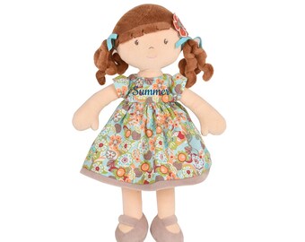 Personalized Dolls, Rag Doll, Custom Rag Doll, Baby Shower Gift, First Baby Doll, Plush Doll, Personalized Dolls for Baby Girls