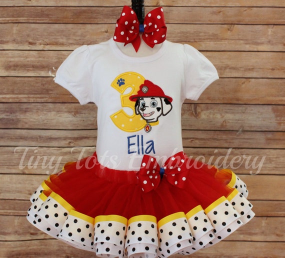 Paw Patrol Birthday Tutu Outfit 