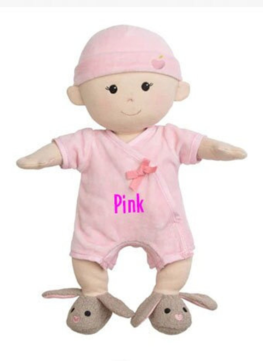 Personalized ORGANIC First Doll With Box, Custom Plush Doll, Baby Gift