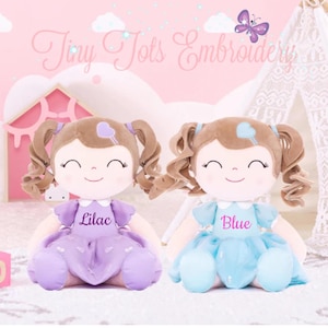 Personalized Dolls, Rag Doll, Custom Rag Doll, Baby Shower Gift, First Baby Doll, Plush Doll, Personalized Dolls for Baby Girls