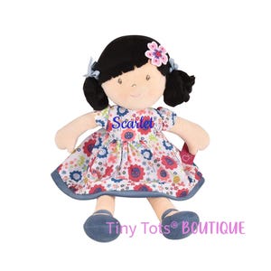 Personalized Dolls, Rag Doll, Custom Rag Doll, Baby Shower Gift, First Baby Doll, Plush Doll, Personalized Dolls for Baby Girls