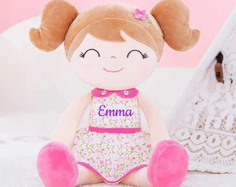 Personalized Baby Doll Custom Baby Gift Personalized Fairy Doll First Baby Girl Gift Plush Fairy Toy Soft Cloth Doll Fabric Rag Doll
