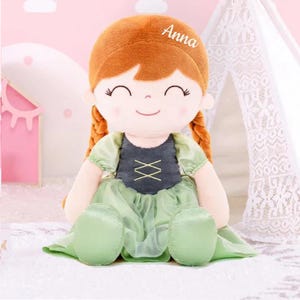 Princess Doll, Personalized Doll, Custom Baby Doll, Custom Rag Doll, Baby Shower Gift, First Baby Doll, One Year Old Girl Gift