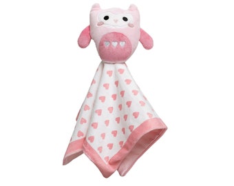 Personalized Owl Lovey: Embroidered Baby Security Blanket