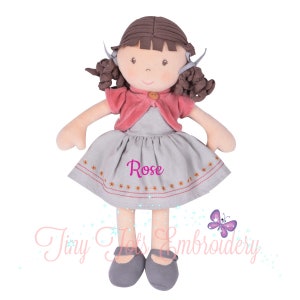 Organic Doll, Personalized Doll, Custom Rag Doll, Baby Shower Gift, Newborn Gift, Baby Girl Gift, Plush Doll, First Doll