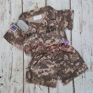 Personalized Build a Bear Camo Military Uniform for a 18&quot; Bear
