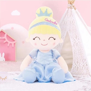 Personalized Dolls, Princess Doll, Custom Baby Doll, Custom Rag Doll, Baby Shower Gift, First Baby Doll, Personalized Dolls for Baby Girls