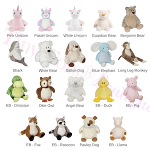 Personalized Birth Stat Stuffed Animals, Newborn Keepsake, Embroidered Birth Announcement Plush Animals, New Baby Gift, Baby Shower Gift