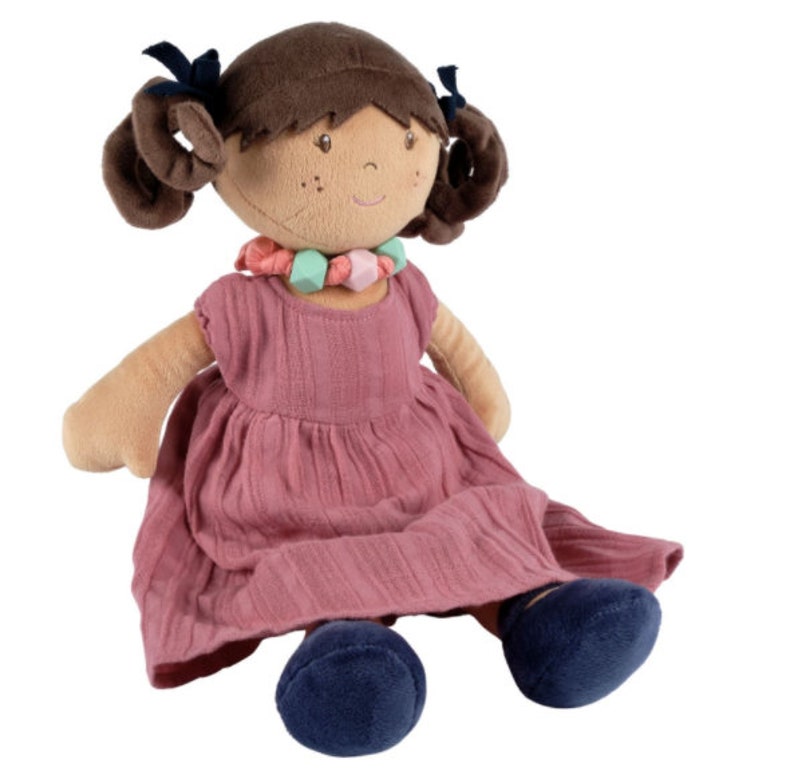 Personalized Rag Doll, Embroidered Name, Biracial Plush Doll - Etsy