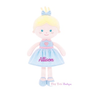 Personalized Dolls, Rag Doll, Custom Rag Doll, Baby Shower Gift, First Baby Doll, Plush Doll, Personalized Dolls for Baby Girls